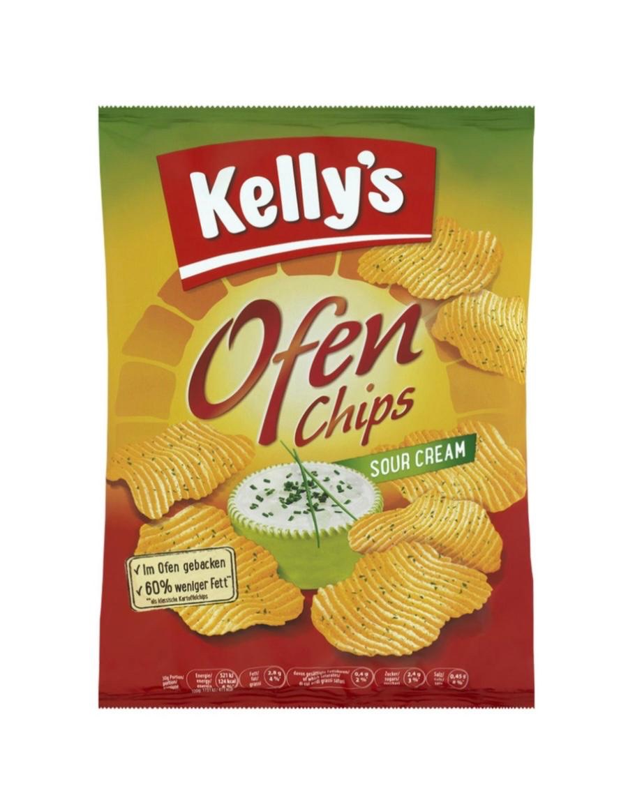Kelly's Ofenchips Sour Cream 125g