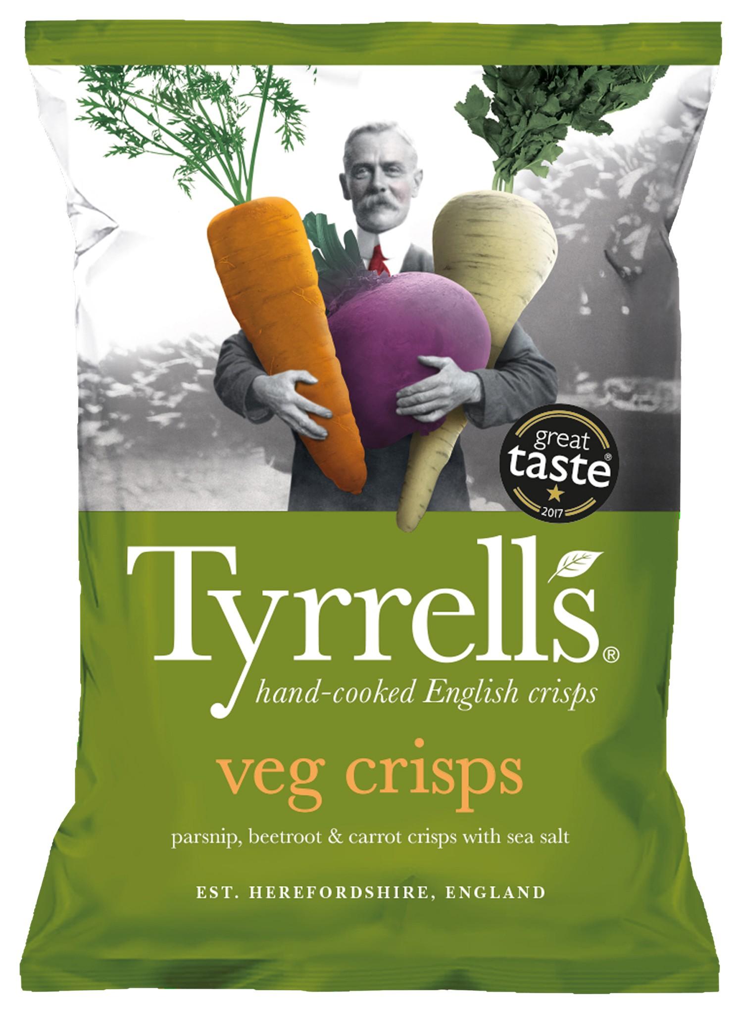 Tyrrell's Vegan Meersalz rote Beete Pastinaken Karotte 125g