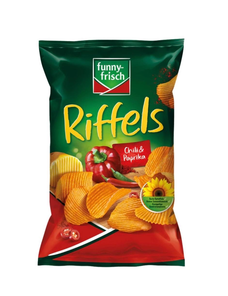 Funny Frisch Riffels Chips Chili & Paprika 150 g