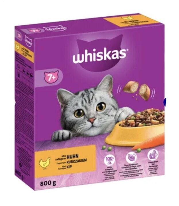Whiskas Trocken mit Huhn 7+ - 800 g