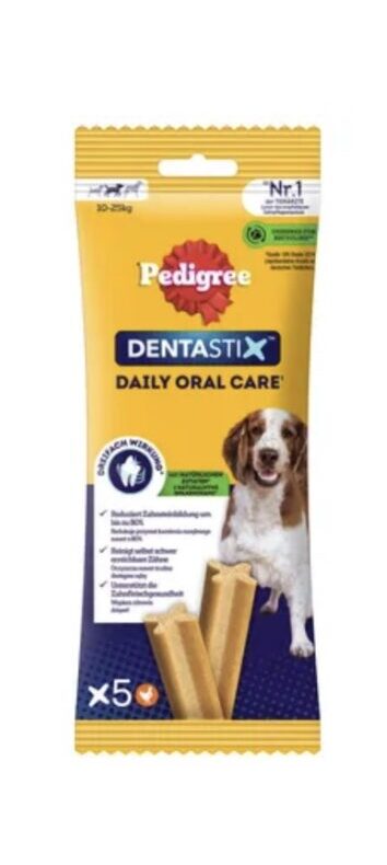 Pedigree Dentastix medium (10-25 kg) 5 Stück - 128 g